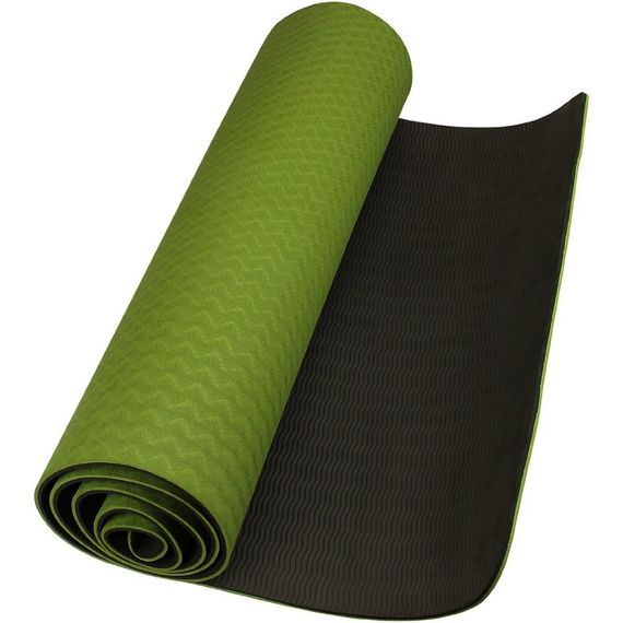 Yoqa xalçası \ Yoga Mat \ Коврик для йоги TPE 6мм Olive Black
