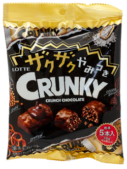 Шоколад Кранки хрустящий семейная пачка, Lotte, 142г