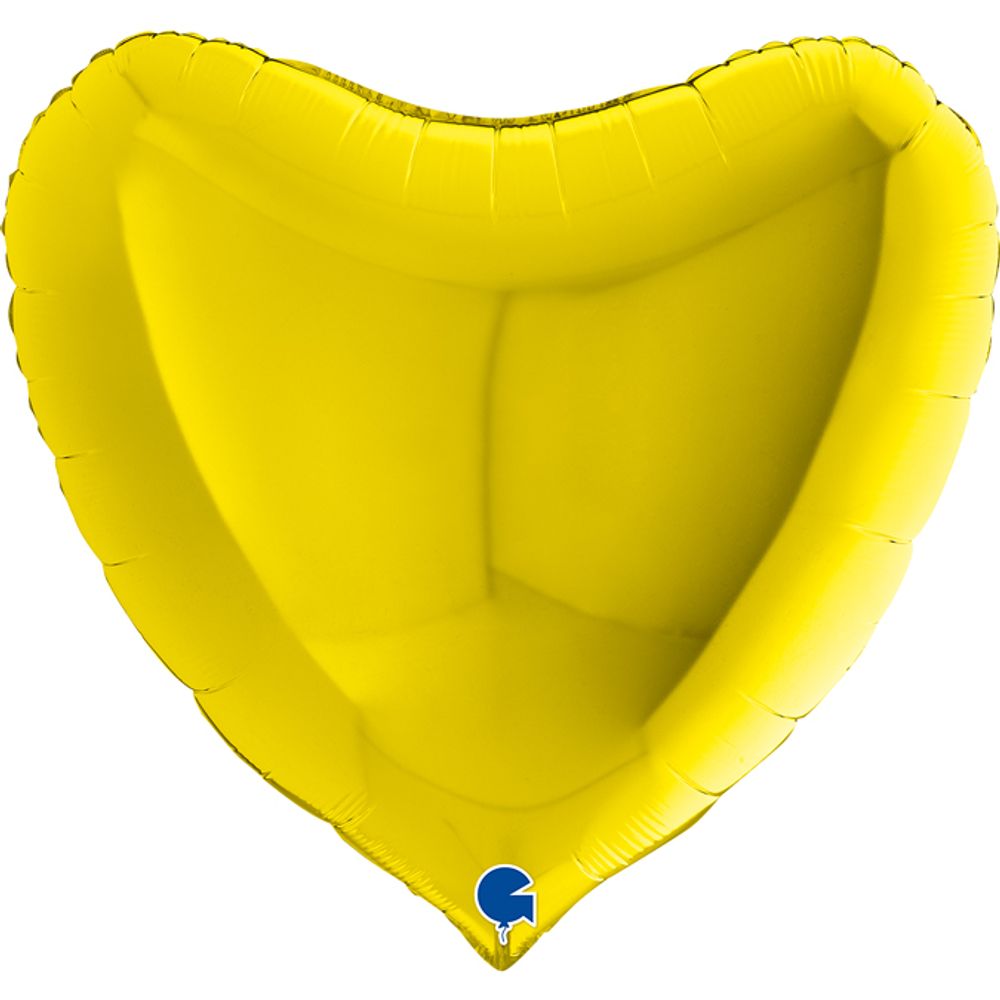 Gr (18&#39;&#39;/46 см) Сердце, Желтый, 1 шт.