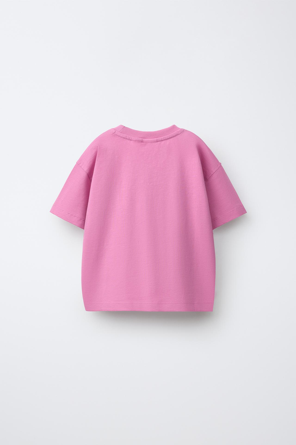 ZARA ФУТБОЛКА С АНИМАЛИСТИЧЕСКИМ ПРИНТОМ, РОЗОВЫЙ/ЛИЛОВЫЙ