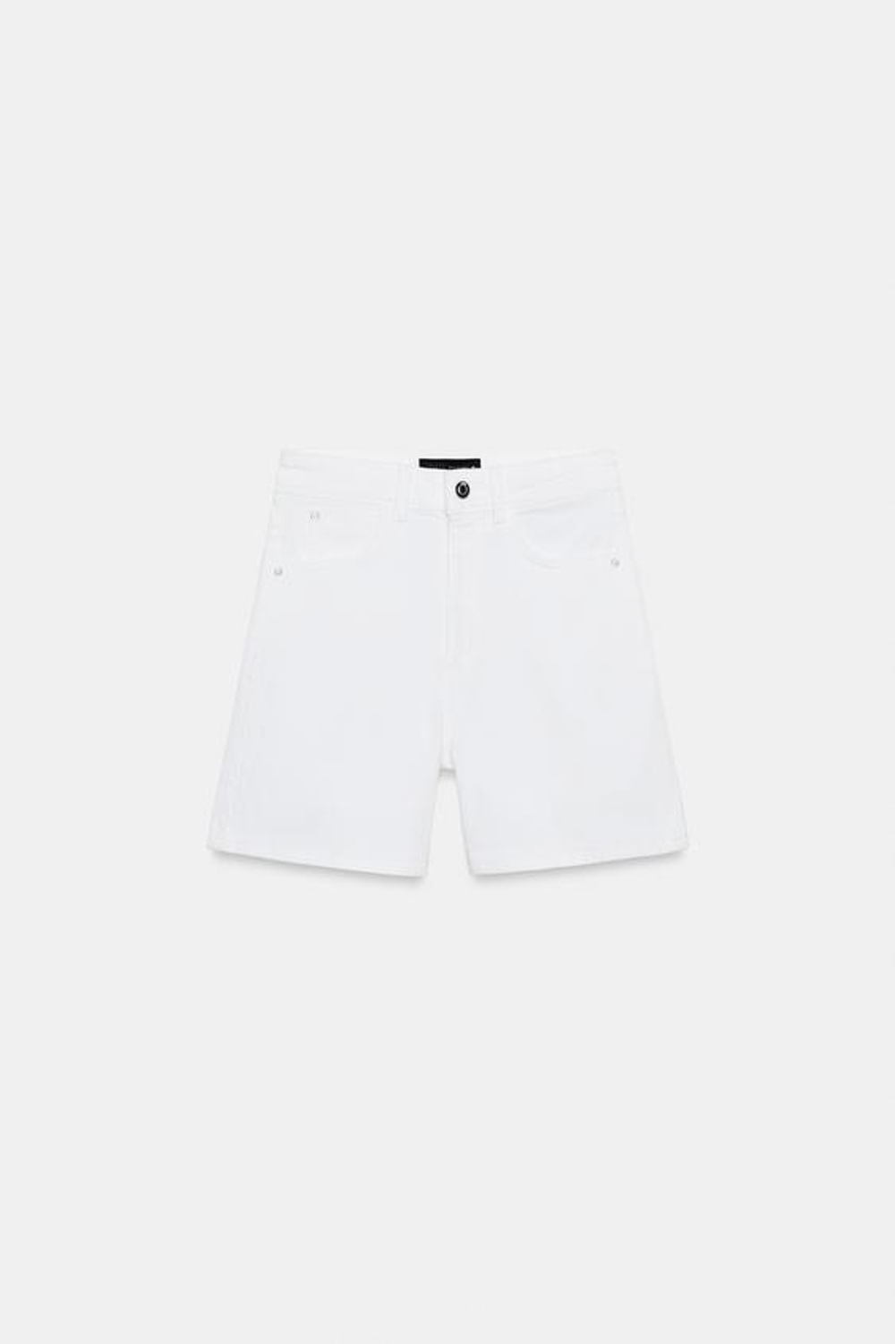 ZARA ШОРТЫ Z1975 MOM FIT, БЕЛЫЙ