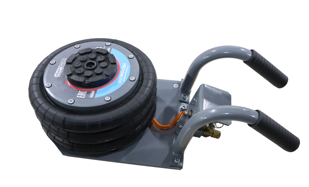 KraftWell KRWPJ3H Домкрат переносной пневматический г/п 3 т.