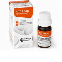 Фторлак (13мл.) прозрачный, противокариесная и профилактическая жидкость, Омега-Дент