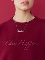 СВИТШОТ CHIC HAPPENS BORDO