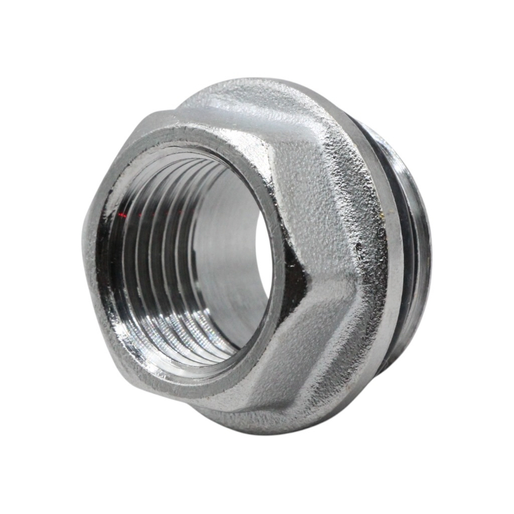 Хромированный концевой переходник FAR 3/4" НР х 1/2" ВР