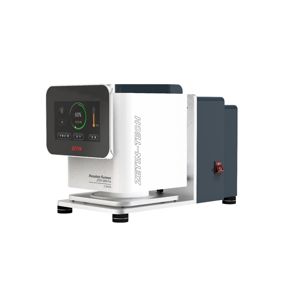 Компактная печь для обжига керамики с вакуумным насосом Zetin ZTCF-20B Pro