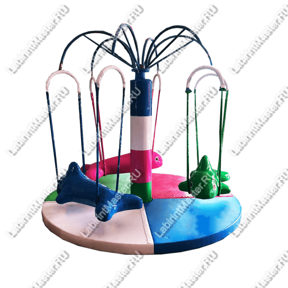 Электрическая карусель детская 4KIDS "Морское приключение"