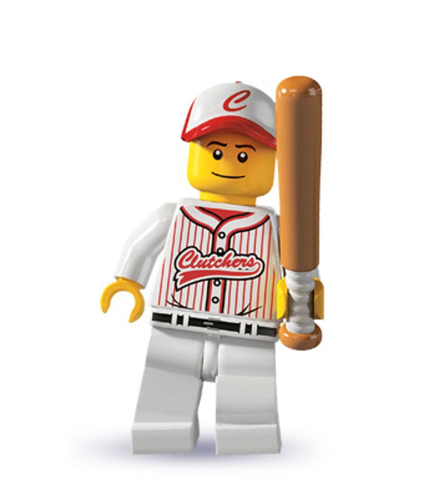 Минифигурка LEGO 8803 - 16  Бейсболист