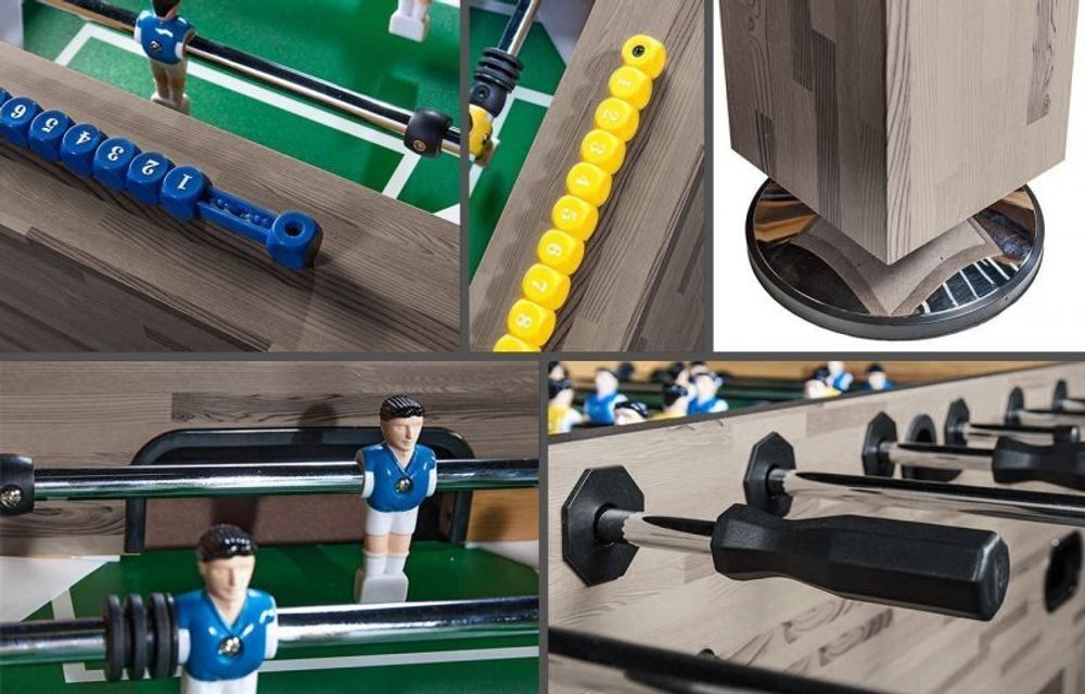 Игровой стол - футбол "Champion Pro" (140х74х86, сельский дуб)