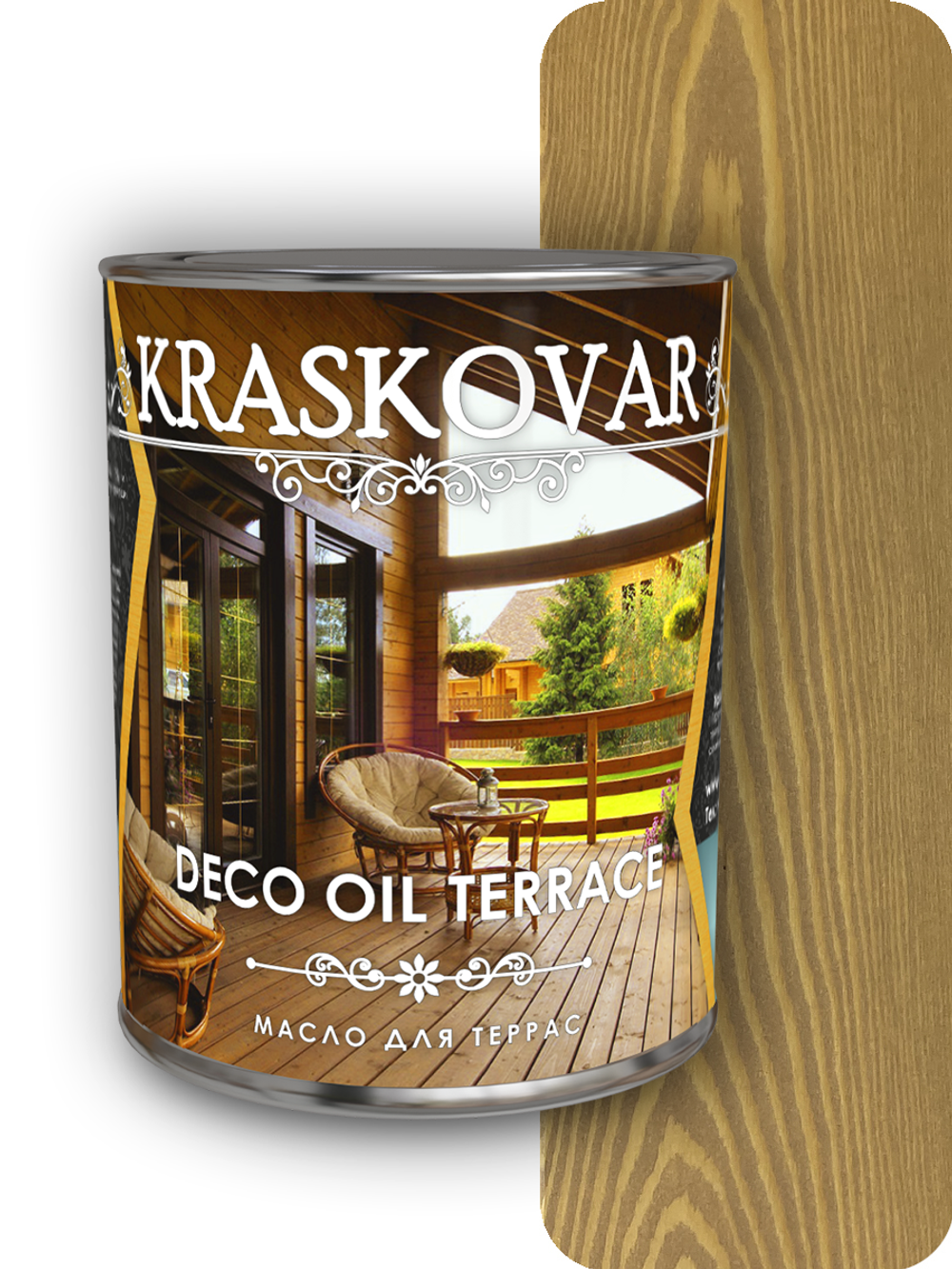Масло для террас Kraskovar Deco Oil Terrace тоскана