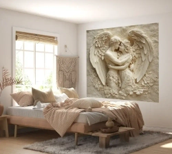 Фотообои 200х200см 3д объемные барельеф Ангелы флизелиновые обои