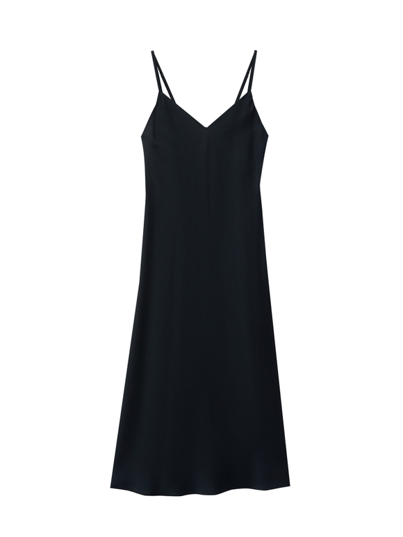 Сорочка из тенселя черная