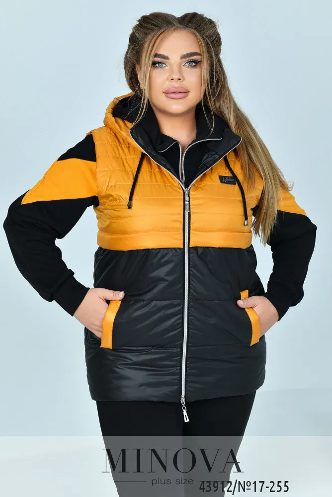 Костюм 17-255-черный-горчица Minova