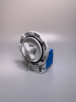 Помпа (сливной насос) для стиральной машины Beko на 8 защелках, GRE, подключение под фишку сзади