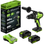 Greenworks GD24DD140 дрель-шуруповерт аккумуляторная (2 x 4 Ач, ЗУ) 3707607CUD