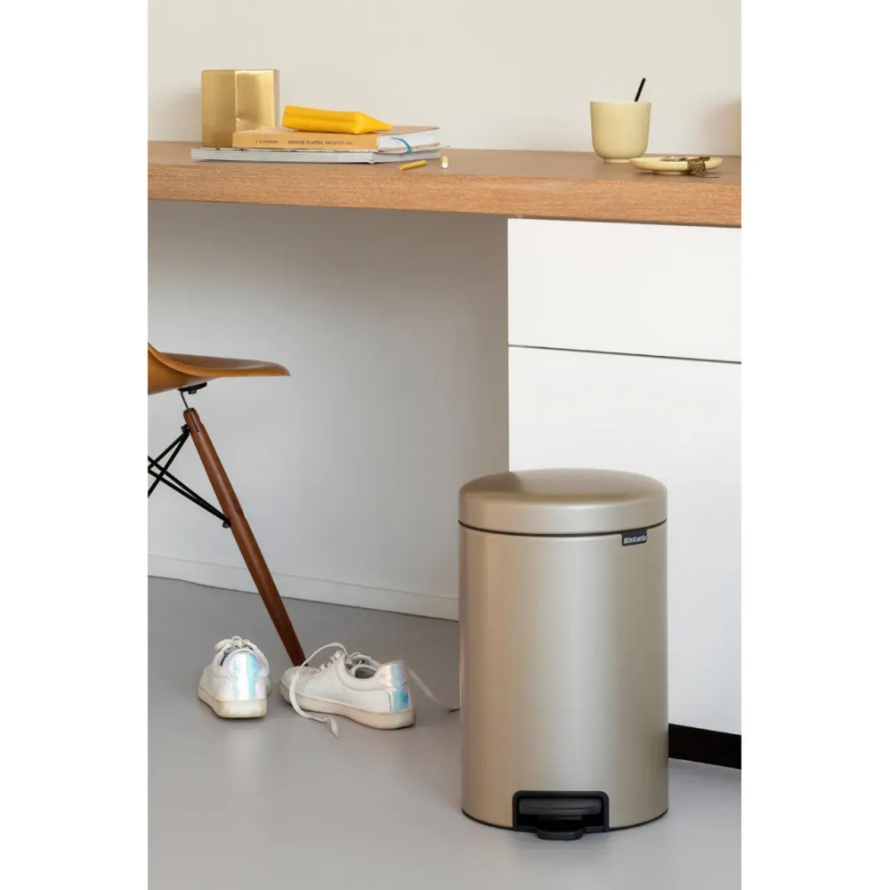 Brabantia NewIcon Контейнер для мусора Gold Metalic, 12 л.