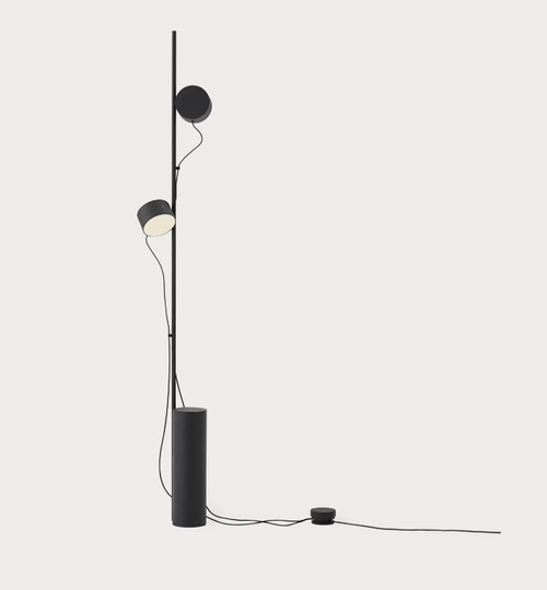 Торшер MUUTO сталь/пластик/black 95х1362h коллекция Post