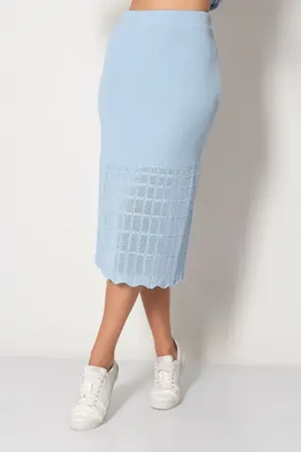 Юбка И 019/голубой