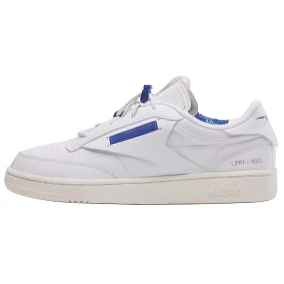 Кроссовки reebok Club C Series для скейтборда Низкие Белые и синие Юнисекс