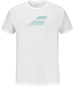 Мужская теннисная футболка Babolat Exercise Big Flag - белый