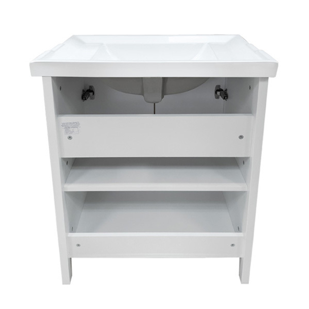 Comforty. Тумба-умывальник "Тбилиси-70" белый глянец с раковиной Comforty XD-F70