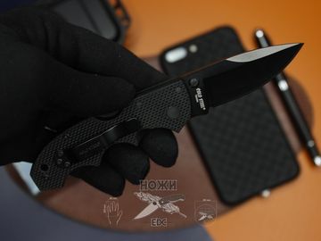 Складной нож Cold Steel American Lawman Mini c клинком из стали AUS-8, рукоять G10