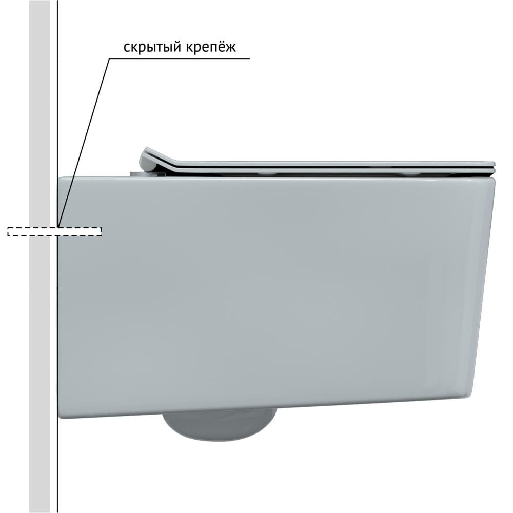 Унитаз подвесной BERGES FLOE Rimless 55 см