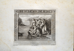 Фрески (картины) из перистилей Ватикана, руки Рафаэля Санти. На новых медных дощечках, изготовленных