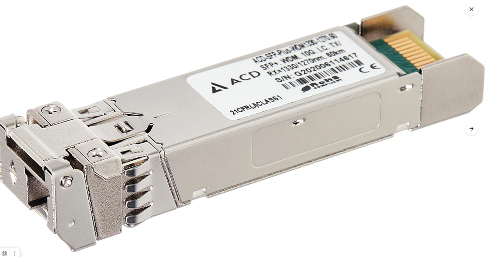 Трансивер ACD, ACD-SFP-Plus-WDM1330-1270, SFP+, Ethernet 10GbE, однонаправленный