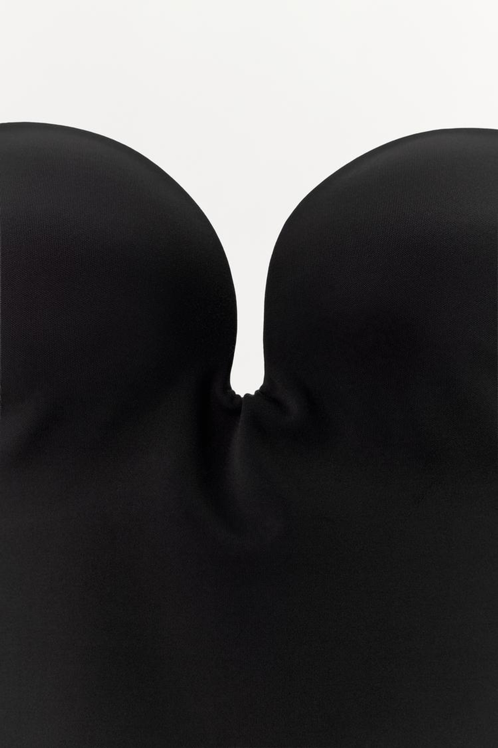 ZARA МИНИ-ПЛАТЬЕ ИЗ ПОЛИАМИДА С ЭФФЕКТОМ BODY SHAPE, ЧЕРНЫЙ