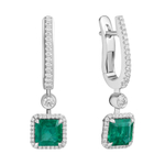 Серьги с Изумрудами и Бриллиантами, E0068-3/1