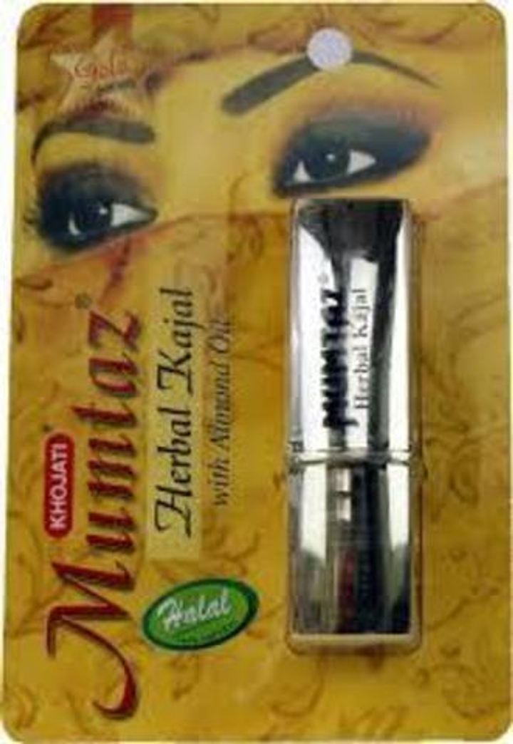 Подводка для глаз Khojati Mumtaz Herbal Kajal Gold Series с маслом сладкого миндаля 1,5 гр.