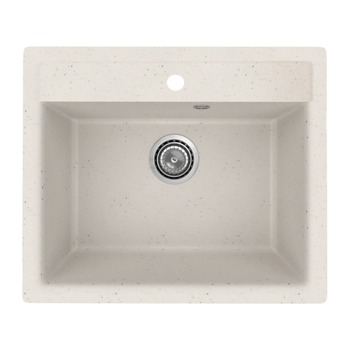 Мойкa ML-GMU04 УЛЬТРА прямоугольная, белый камень, 565*495 мм (глуб. чаши 175)