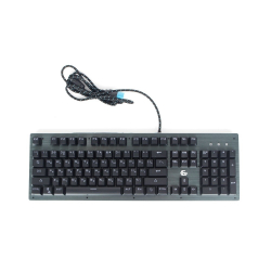Клавиатура игровая Gembird KB-G550L {USB, бирюзовый металлик, переключатели Outemu Blue, 104 клавиши, подсветка 7 цветов 20 режимов, FN, кабель тканевый 1.8м}