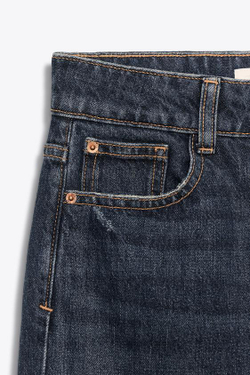 ZARA ДЖИНСЫ Z.04 STRAIGHT FULL LENGTH С ВЫСОКОЙ ПОСАДКОЙ, СИНИЙ