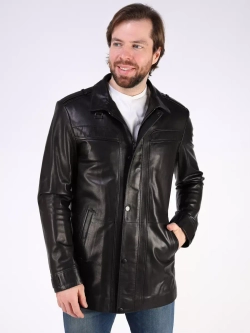 Кожаная куртка демисезонная Турция пальто