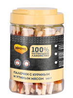 Лакомство Мнямс для собак палочки с куриным и утиным мясом 340 г