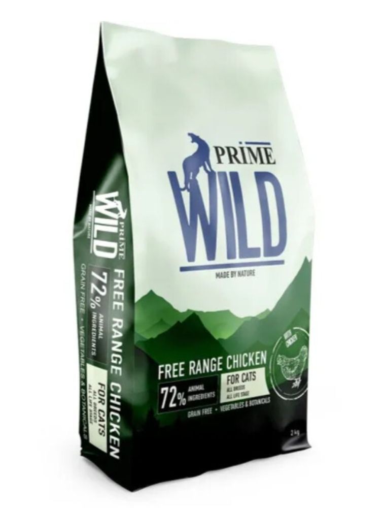 PRIME WILD GF FREE RANGE с курицей 2кг д/котят и кошек