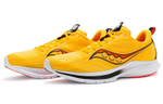 Saucony Kinvara Jinghua 13 comfortable all-match fabric shock absorption, non-slip, wear-resistant, lightweight low-cut casual running shoes men's yellow and red