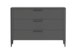 Комод Type 3 ящика ширина 120 см (темно-серый)
