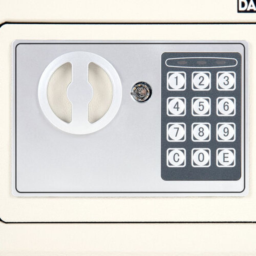 Сейф мебельный DASWERK SC-170EL (170х230х170 мм), электронный замок, бежевый, 291340