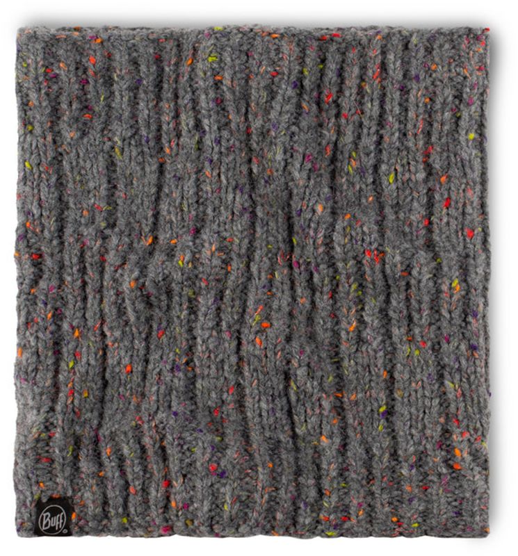 Вязаный шарф-труба с флисом Buff Neckwarmer Knitted Fleece Kim Grey Фото 6