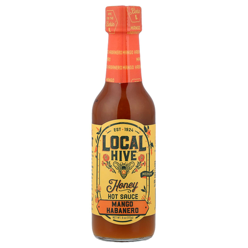 Local Hive, острый соус с медом, манго и хабанеро, средний, 172 г (6 унций)