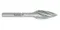 Борфреза твердосплавная Karnasch форма G, 3х14х3х38 мм, насечка HP-7 по алюминию, без покрытия, арт. 11.3065-015