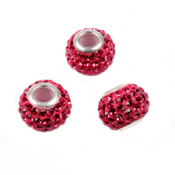 Бусина-шарм "Ободок 13" стразы асс.