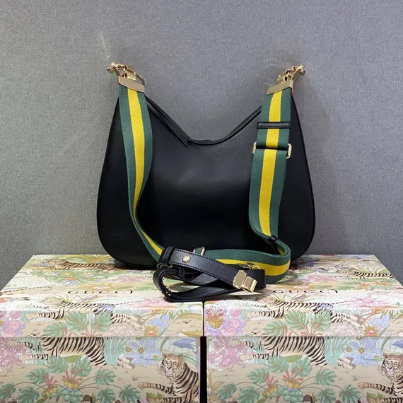 Большая сумка через плечо Gucci Attache черный