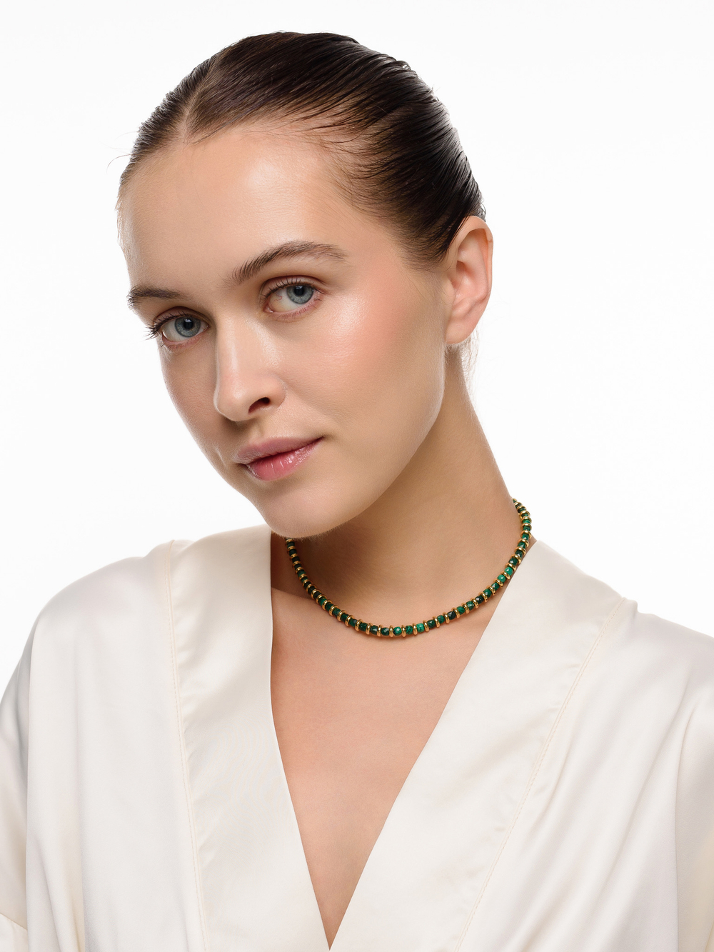 Чокер "Plane Malachite" Gold