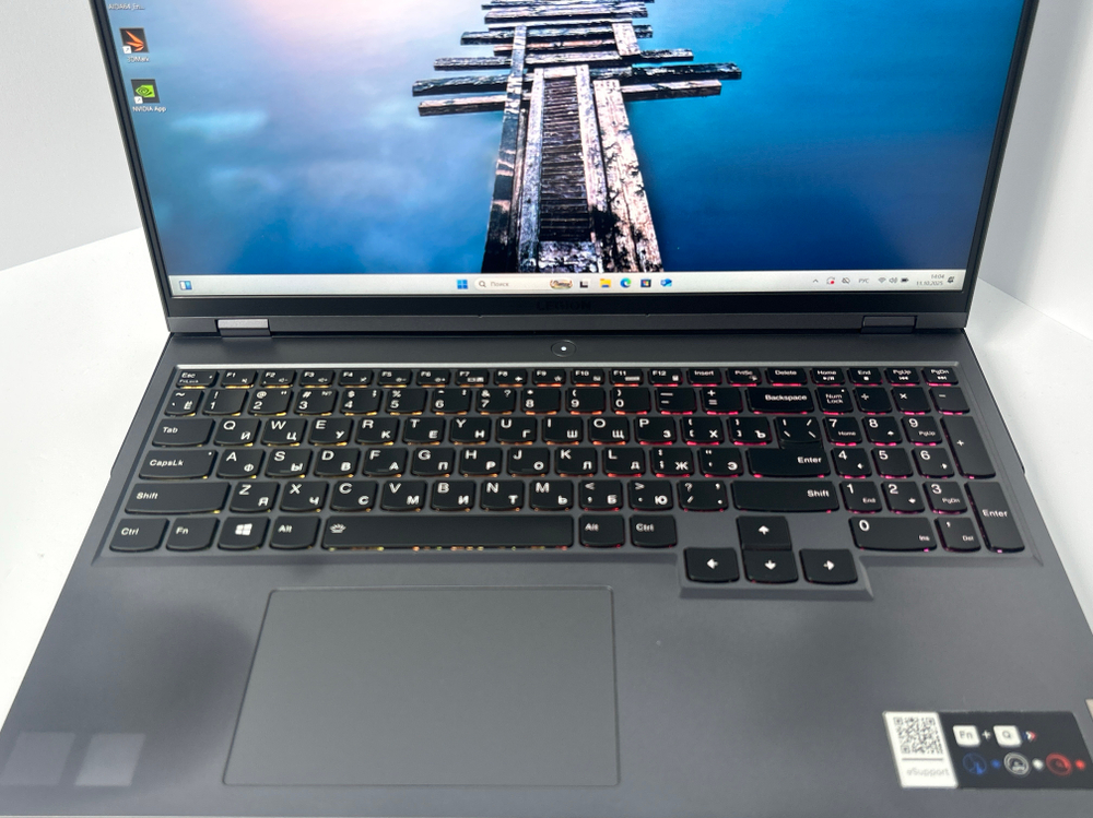 Ноутбук Lenovo Legion 5 Pro 16ITH6 (82JF0064RU) 16"/Intel Core i5 11400H/RAM 16 GB/SSD 512 GB/NVIDIA GeForce RTX 3050 Ti/2560x1600/IPS 165 Hz/Windows 11/Посветка кл-ры:RGB/серый. Состояние: C1