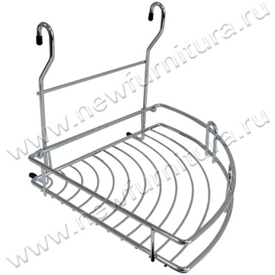 Рейлинг полка угловая CWJ201L-2 ALBA 250х270х240мм (48351)