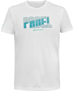 Мужская теннисная футболка Babolat Padel Cotton Men - белый